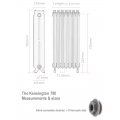Kensington 780 Cast Iron Radiator - 40 Sections, 780 x 2874mm