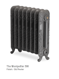 Montpellier 590 Cast Iron Radiator - 3 Sections, 580 x 249mm