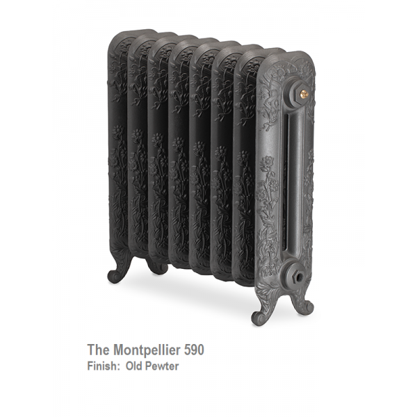 Montpellier 590 Cast Iron Radiator - 13 Sections, 590 x 965mm Montpellier 590 Cast Iron Radiator - 13 Sections, 590 x 965mm