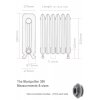 Montpellier 590 Cast Iron Radiator - 30 Sections, 580 x 2182mm