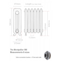 Montpellier 590 Cast Iron Radiator - 13 Sections, 590 x 965mm Montpellier 590 Cast Iron Radiator - 13 Sections, 590 x 965mm
