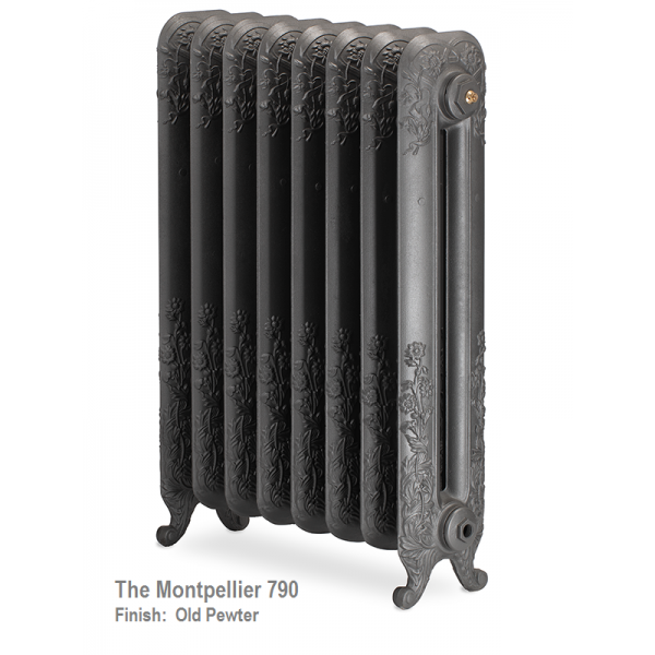Montpellier 790 Cast Iron Radiator - 13 Sections, 790 x 957mm