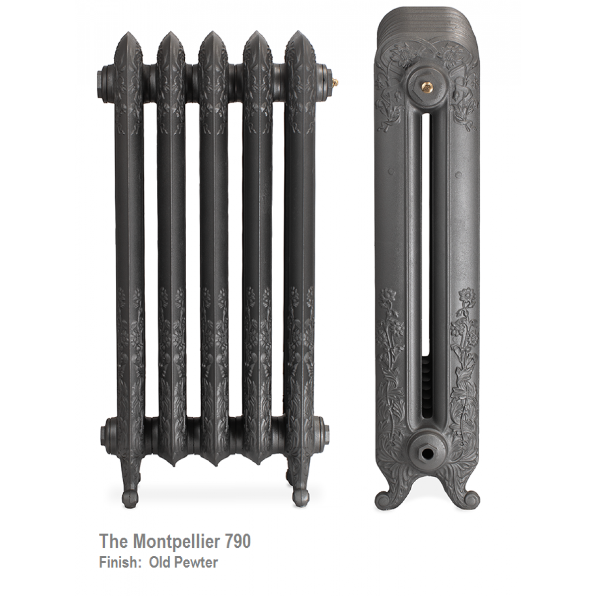 Montpellier 790 Cast Iron Radiator - 13 Sections, 790 x 957mm
