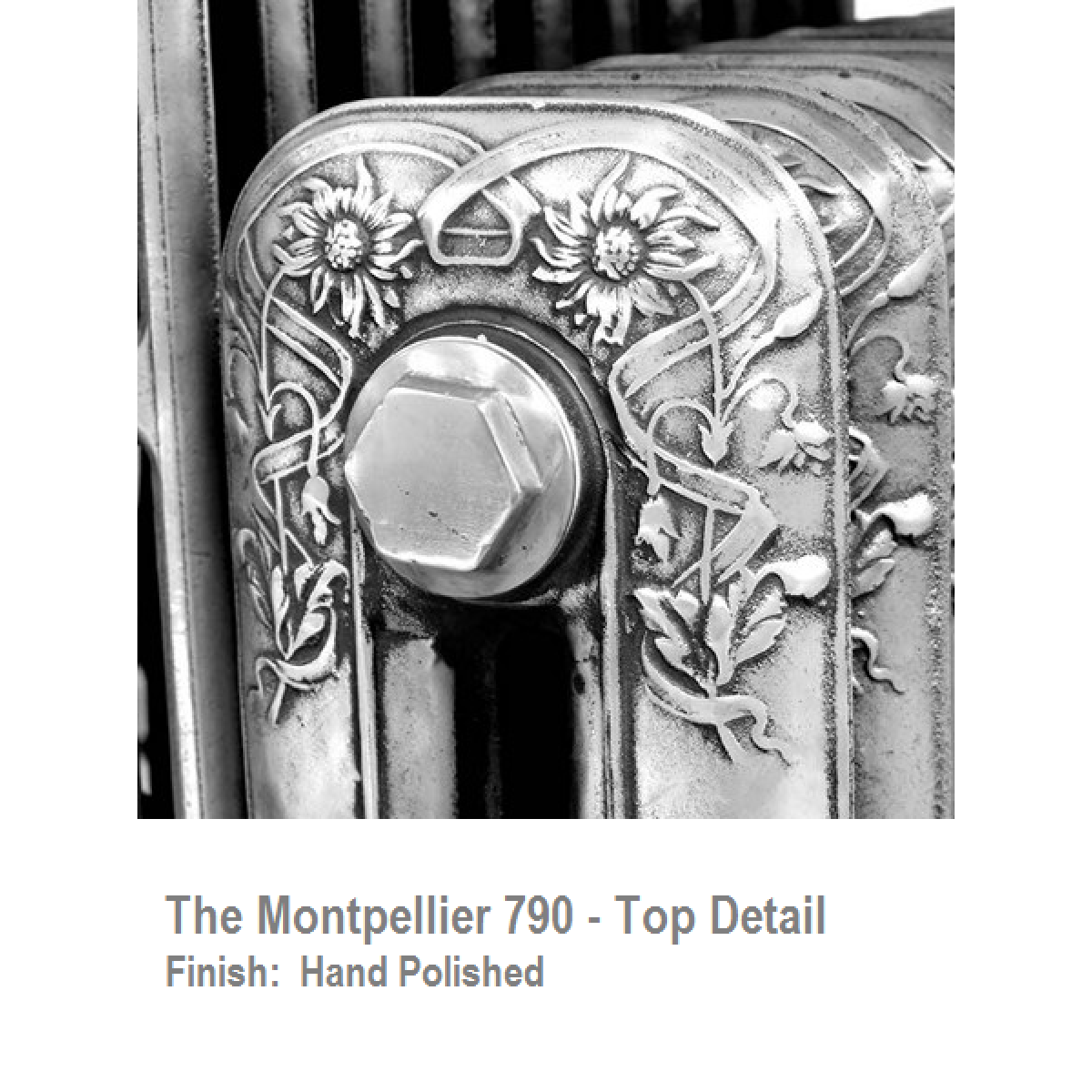 Montpellier 790 Cast Iron Radiator - 13 Sections, 790 x 957mm