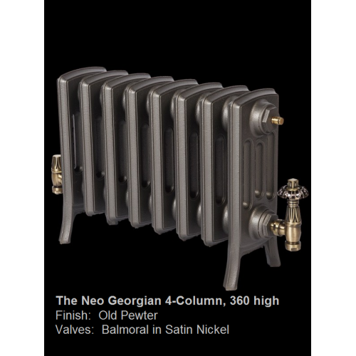 Fast Delivery Neo Georgian 4-Column 360 High, 10 Sections - Quick Delivery Cast Iron Radiators