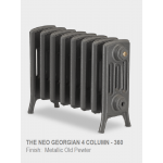 Neo Georgian 4-Column Cast Iron Radiator, 360mm High, 37 Sections