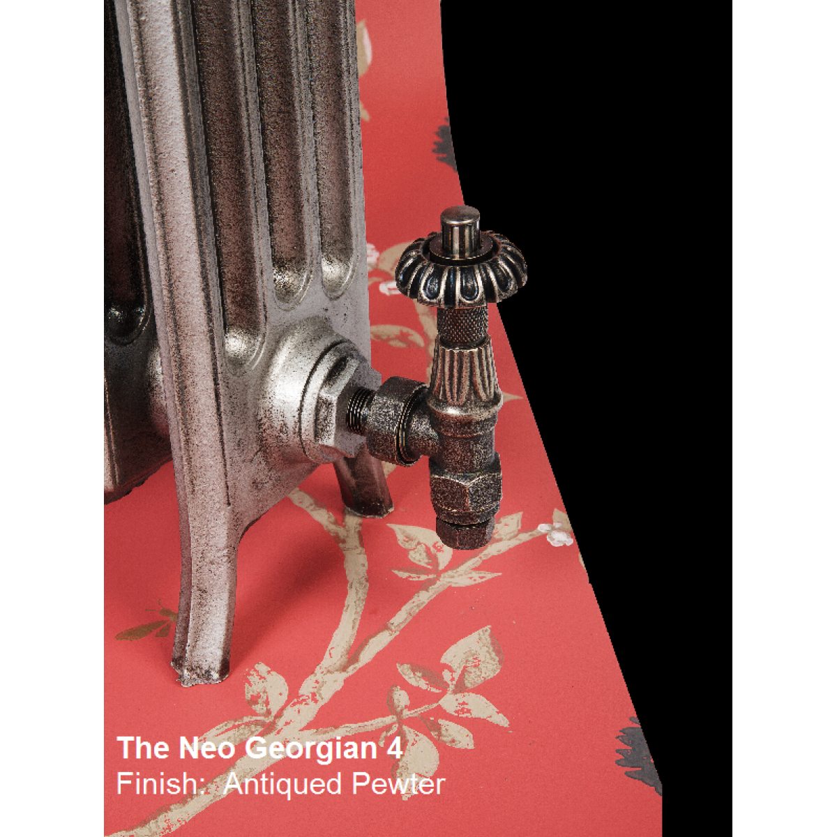 Neo Georgian 4-Column Cast Iron Radiator, 505 High, 26 Sections