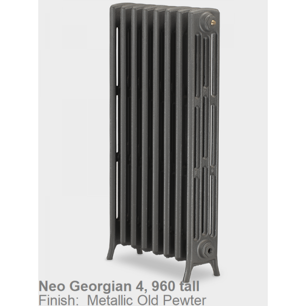 Neo Georgian 4-Column Cast Iron Radiator, 960 High, 31 Sections Neo Georgian 4-Column Cast Iron Radiator, 960 High, 31 Sections