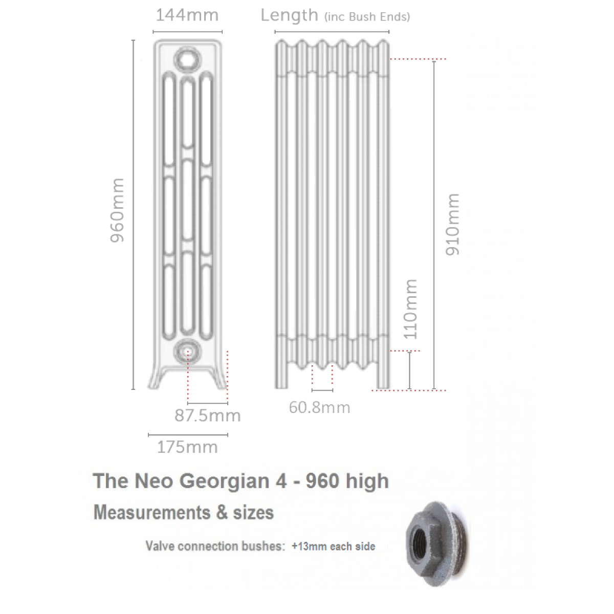 Fast Delivery Neo Georgian 4-Column 960 High, 10 Sections