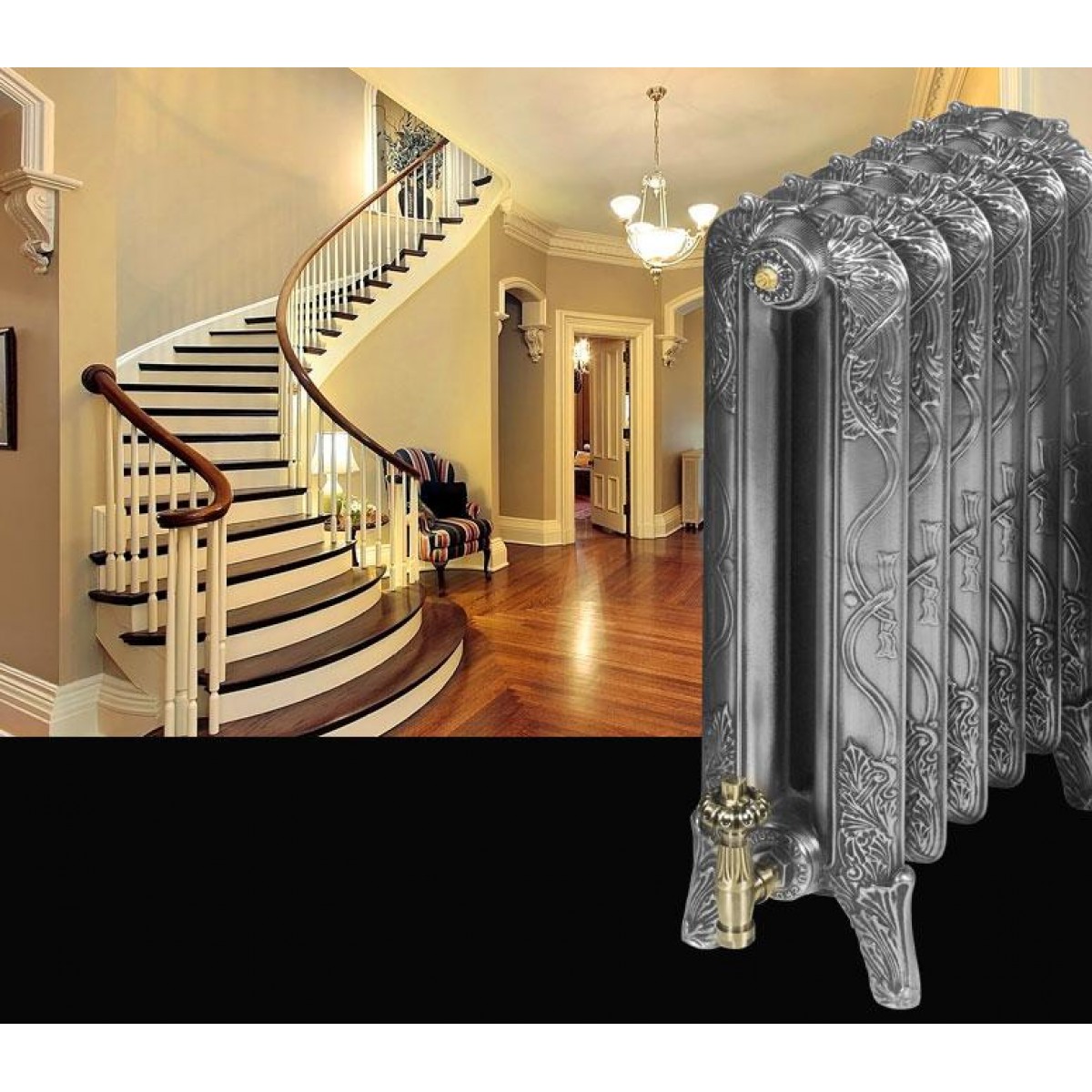 Piccadilly Cast Iron Radiator - 660mm High, 15 Section