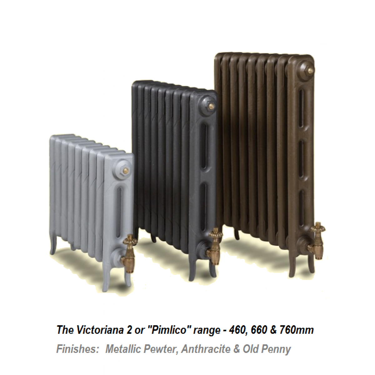 Victoriana 2 Cast Iron Radiator - 29 Section, 460H x 1791mm