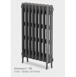 Victoriana 2 760 Cast Iron Radiator - 3 Section, 760H x 220mm