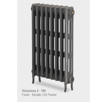 Victoriana 2 760 Cast Iron Radiator - 13 Section, 760H x 839mm