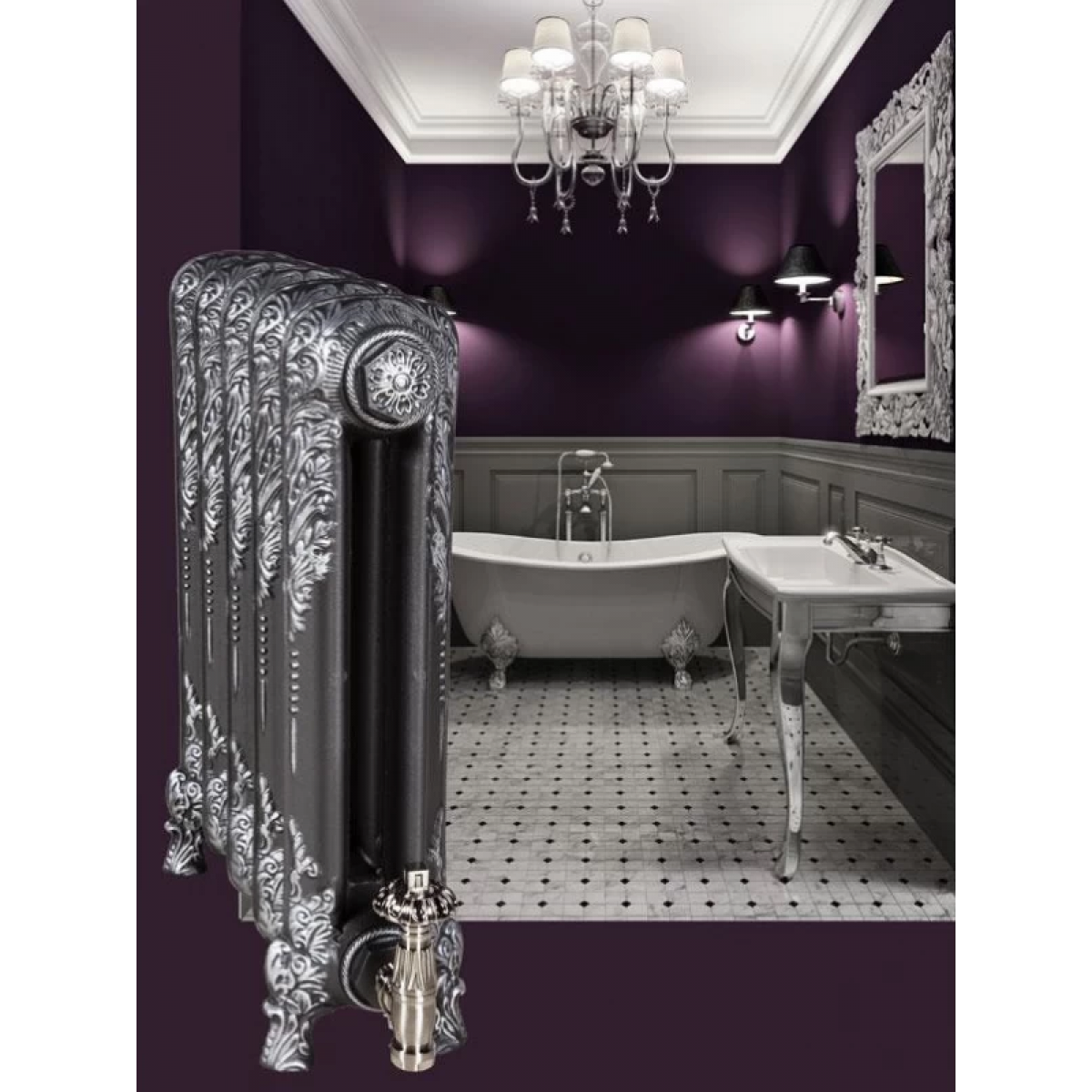 Shaftsbury Cast Iron Radiator 540mm High, 17 Sections