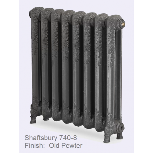 Shaftsbury Cast Iron Radiator 740mm High, 10 Sections - The Shaftsbury