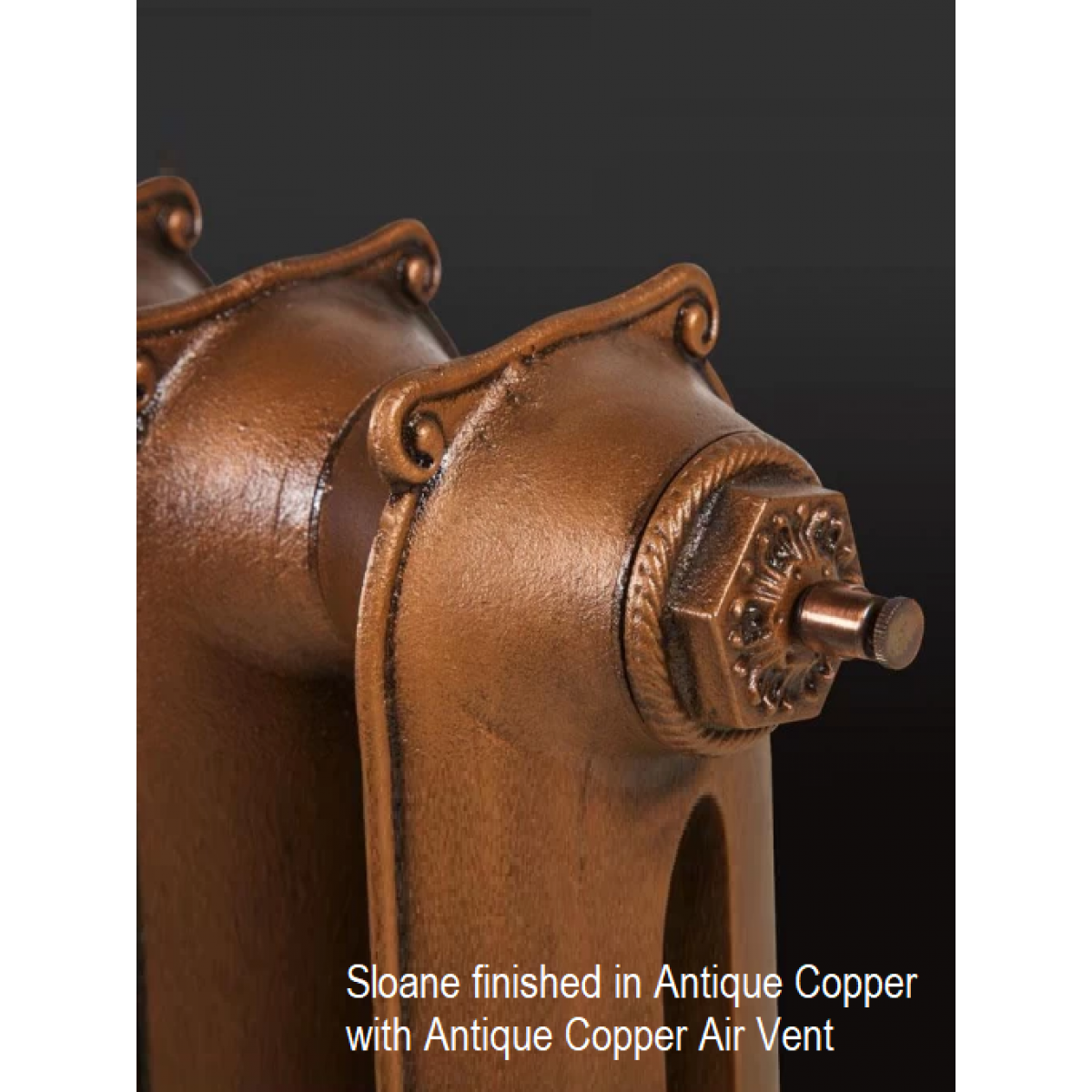 Sloane Cast Iron Radiator - 450mm High, 4 Section