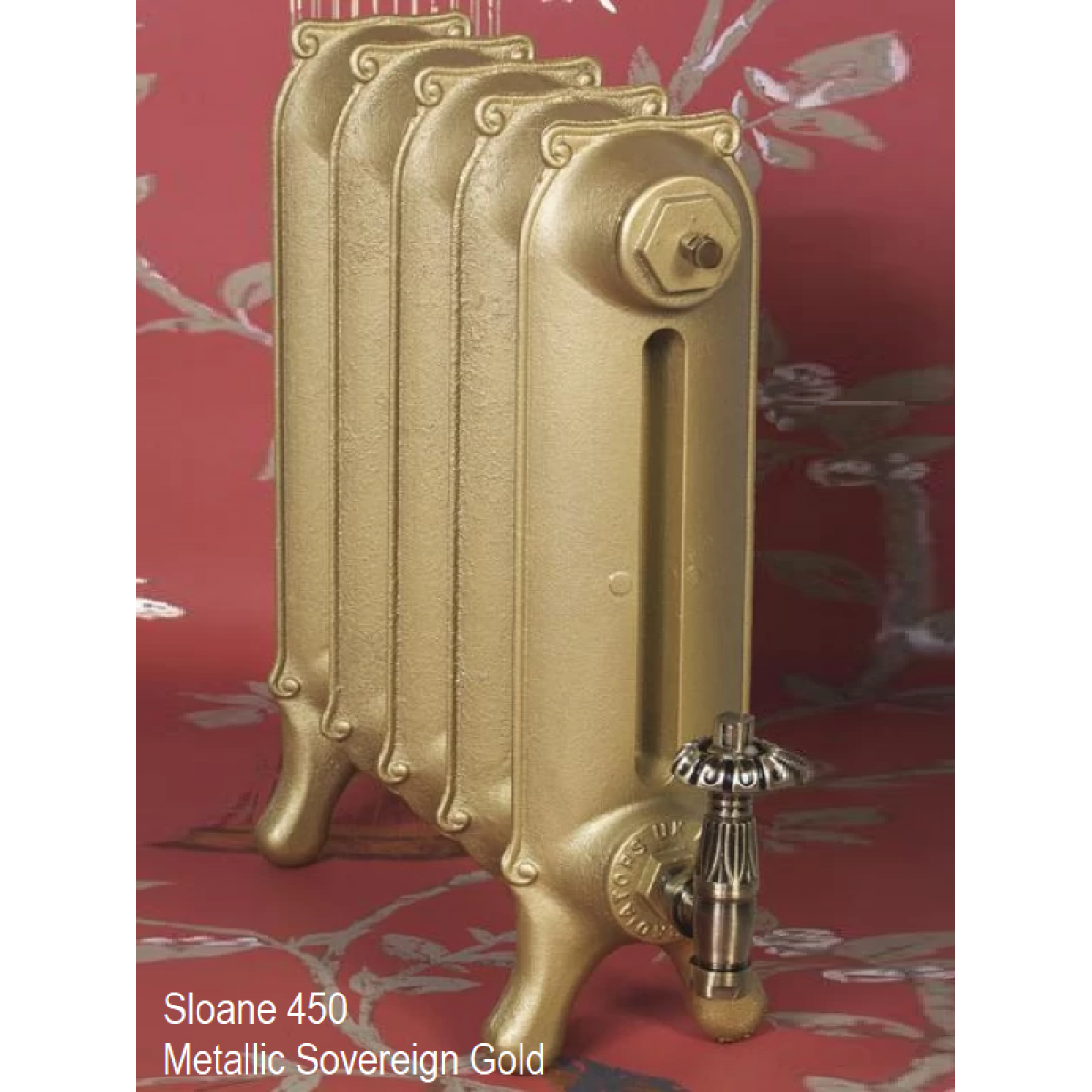 Sloane Cast Iron Radiator - 450mm High, 3 Section