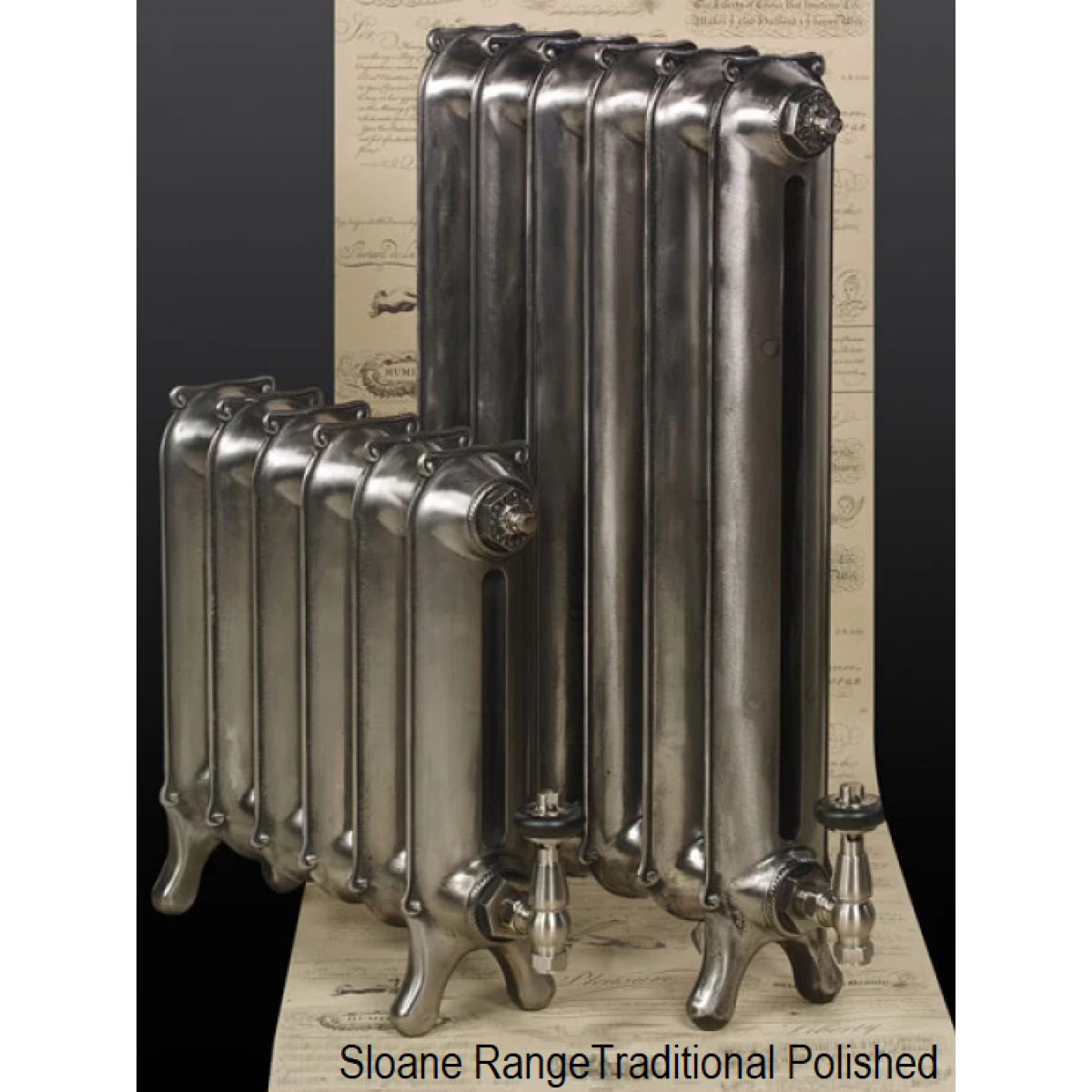 Sloane Cast Iron Radiator - 450mm High, 4 Section