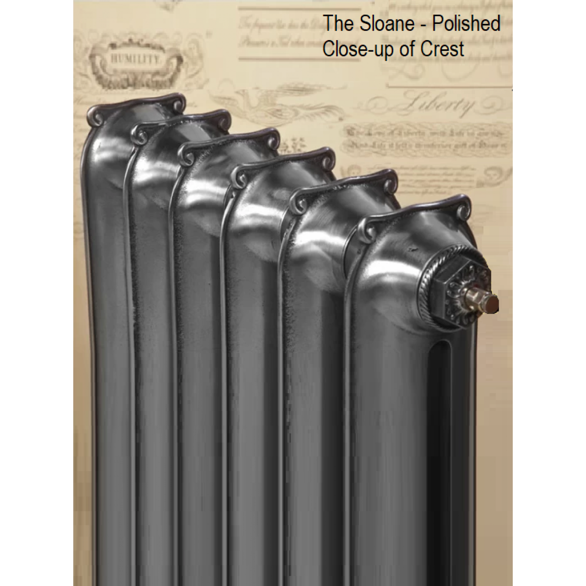 Sloane Cast Iron Radiator - 450mm High, 4 Section