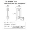 Trieste 2-Column Cast Iron Radiator - 514mm High, 7 Sections