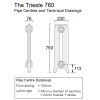 Trieste 2 Column Cast Iron Radiator, 760mm High - 14 Sections