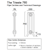 Trieste 2 Column Cast Iron Radiator, 760mm High - 3 Sections