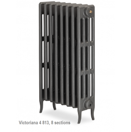 Victoriana 4 813 Cast Iron Radiator - 3 Section, 813H x 214mm