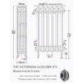 Victoriana 4 813 Cast Iron Radiator - 23 Section, 813H x 1416mm