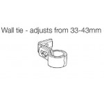 Wall Tie - White (Can only be supplied with a radiator)