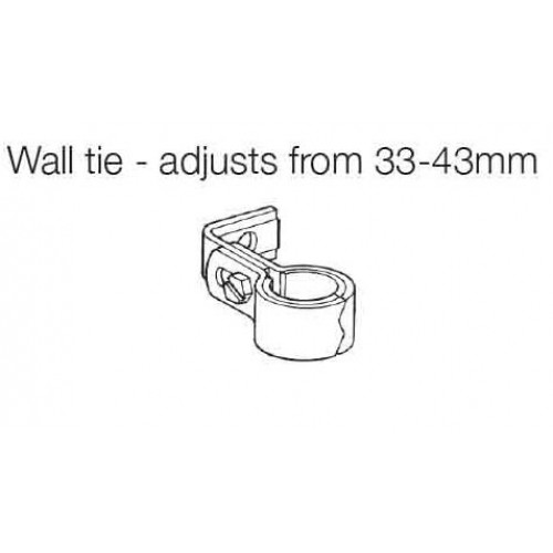 Wall Tie - White (Can only be supplied with a radiator) - TRC Ancona M2M