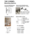 Cornel Horizontal 4-Column Radiator, 600H x 609mm Cornel Horizontal 4-Column Radiator, 600H x 609mm