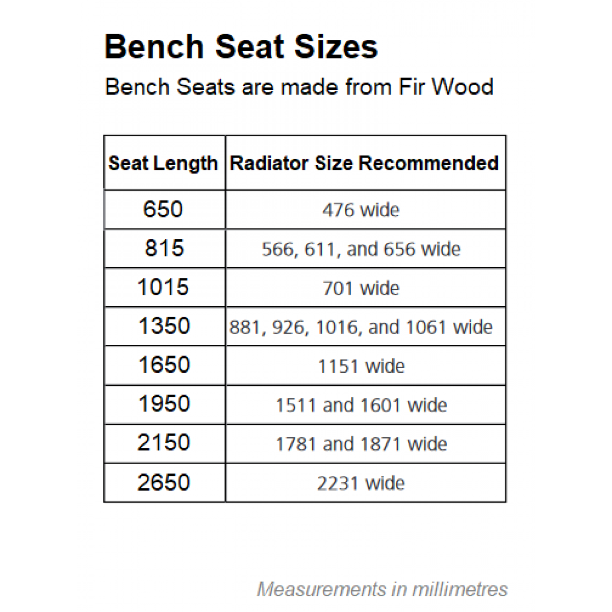 Cornel Bench Radiator 496 x 566 (12 Sections)