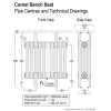 Cornel Bench Radiator 496 x 566 (12 Sections)