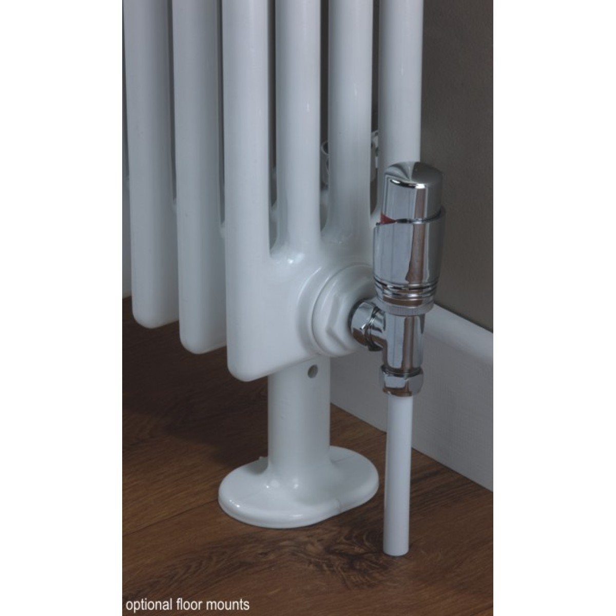 Cornel Horizontal 4-Column Radiator, 600H x 609mm