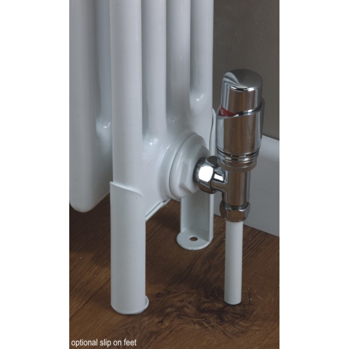 Cornel Horizontal 4-Column Radiator, 600H x 609mm