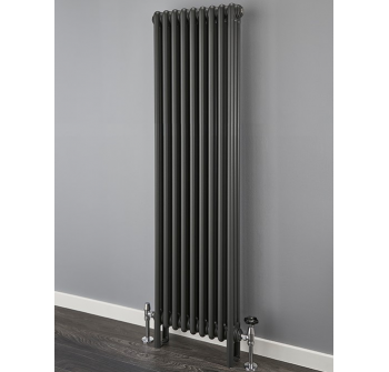 Cornel 2 Column 600 x 1016mm (22 Sections) Textured Anthracite