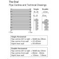 Oval Double Horizontal 600 x 1220 (White) Oval Double Horizontal 600 x 1220 (White)