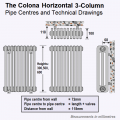 Colona 3-Column Radiator 600 x 1370 Colona 3-Column Radiator 600 x 1370