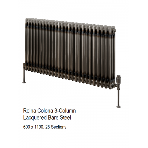 Colona 2-Column Radiator 600 x 1190, Laquered - Colona 2-Column - Lacquered Bare Metal