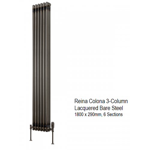 Colona 2-Column Radiator 1800 x 290, Laquered - Colona 2-Column - Lacquered Bare Metal