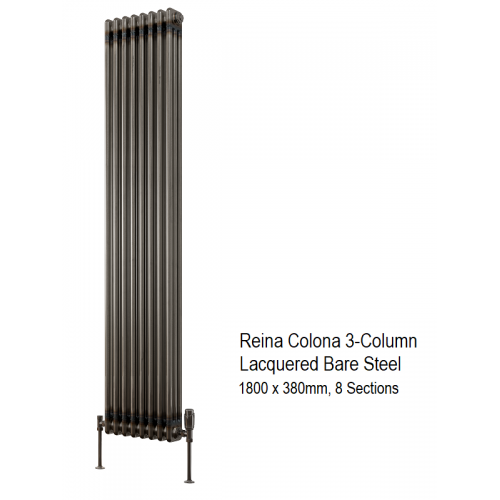 Colona 2-Column Radiator 1800 x 380, Laquered - Colona 2-Column - Lacquered Bare Metal