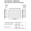 Chaucer Horizontal Single Column Radiator 402 x 920