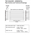 Chaucer Horizontal Double Column Radiator 402 x 1220 Chaucer Horizontal Double Column Radiator 402 x 1220