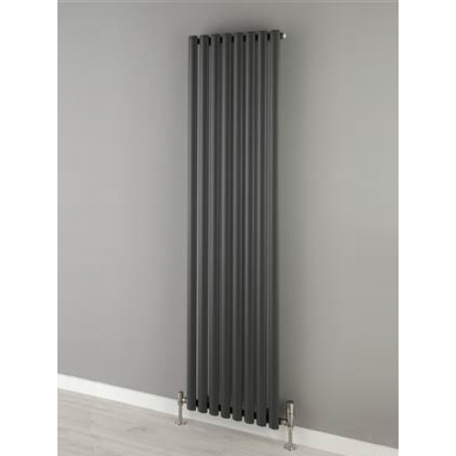 Tallis  Double Vertical Column Radiator 1820 x 600, Textured Anthracite - Tallis Double - Textured Anthracite