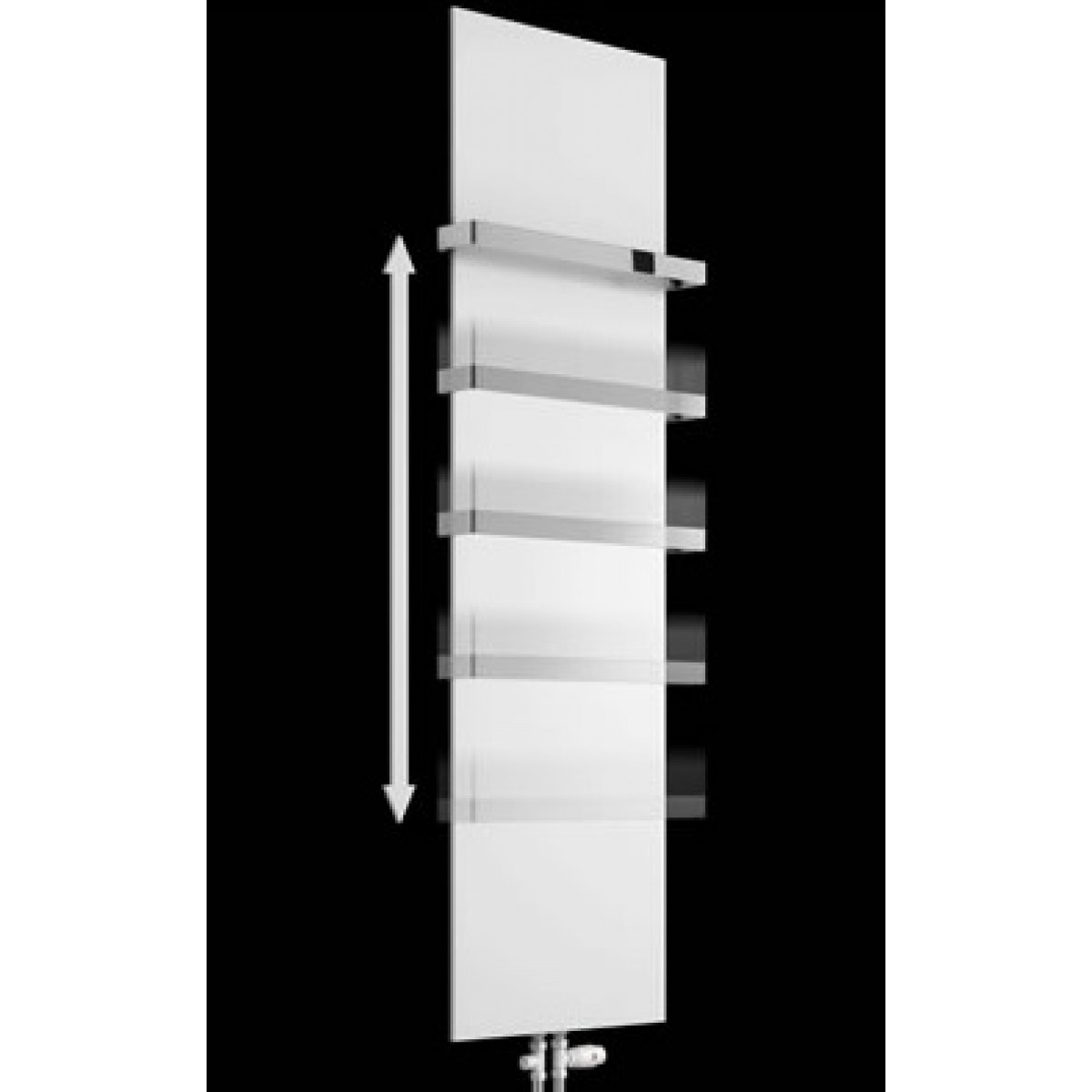 Reina Slimline Vertical Panel Radiator - 1170H x 500