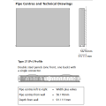 Faraday Type 21 (P+) Horizontal Flat Panel Convector - 600H x 400mm