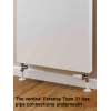 Faraday Type 21 (P+) Vertical Flat Panel Convector - 1800H x 400mm