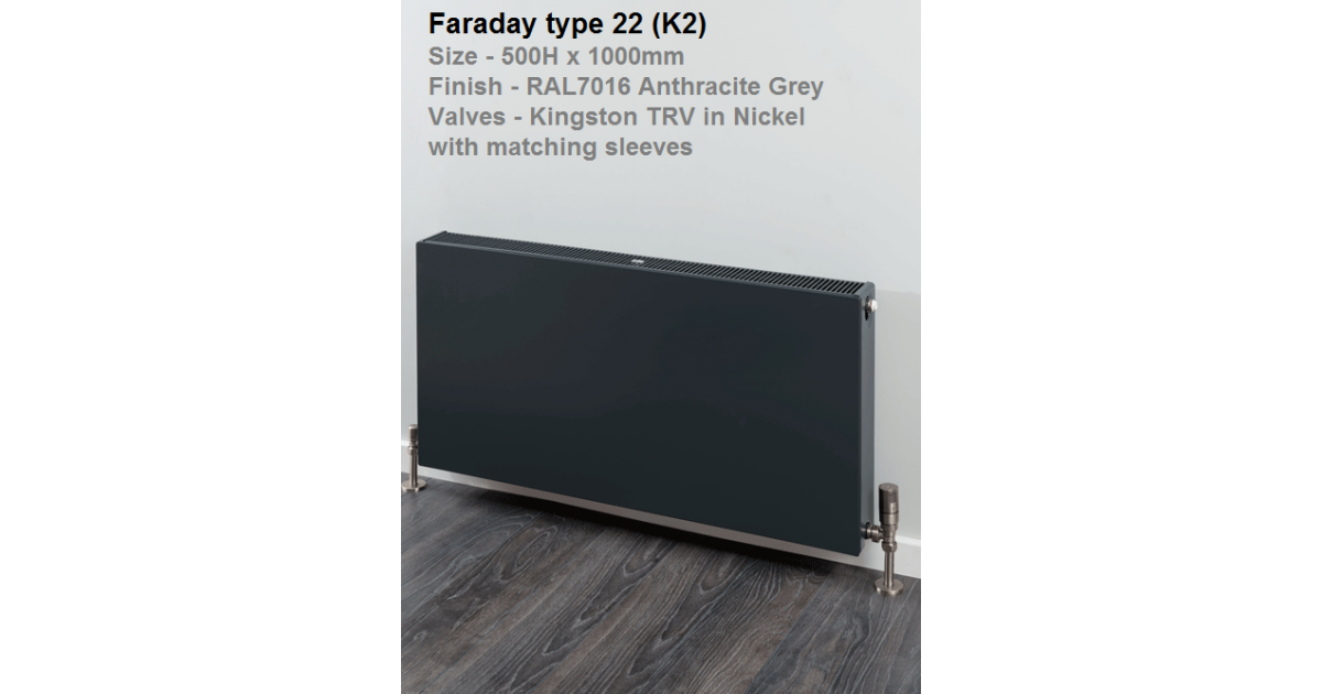 Faraday® Double Flat Panel Convector - 300H x 1000mm