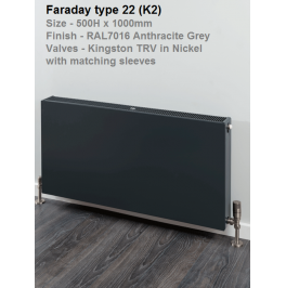 Faraday Double Flat Panel Type 22 (K2) 500 x 1800