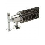 Halo Horizontal Hydronic - Chrome 250 x 1000